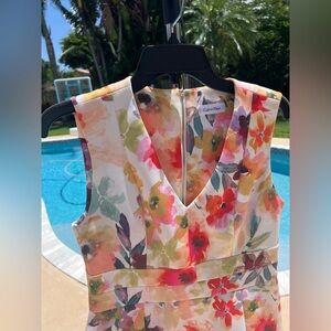 Calvin Klein Floral Sleeveless Dress
